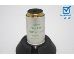 Nikon Plan Fluor 100x/1.30 Oil Ph3 DLL Microscope Objective Unit 4