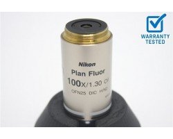 Nikon Plan Fluor 100x/1.30 Oil DIC H/N2 Microscope Objective Unit 5