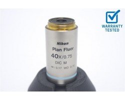 Nikon Plan Fluor 40x/0.75 DIC M Microscope Objective Unit 12