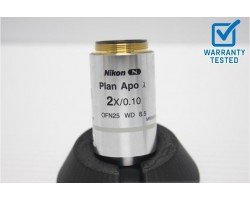Nikon Plan Apo 2x/0.10 Lambda Microscope Objective Unit 6