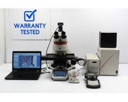 Leica DM6 B Upright Fluorescence Microscope with Motorized Stage (New Filters)